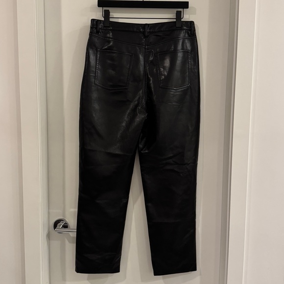 Aritzia Wilfred Melina High-waisted Vegan Leather pants size 14 - Picture 6 of 16